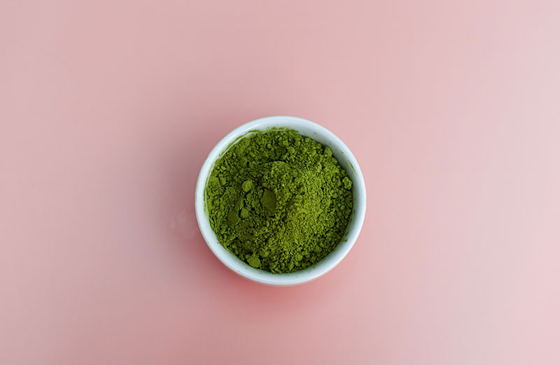 powdered green tea